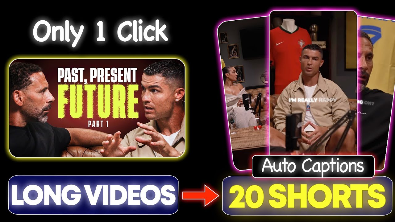 AI 🔥 Make Podcast Shorts like a pro (Only 1 Click) long video to short video converter | Ssemble