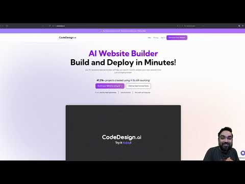 CodeDesign.ai | An AI-Powered Website Builder | Idea to Launch in 10 Minutes | @codedesignai
