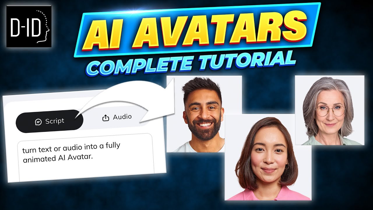 How to Make AI Avatars - D-ID Tutorial