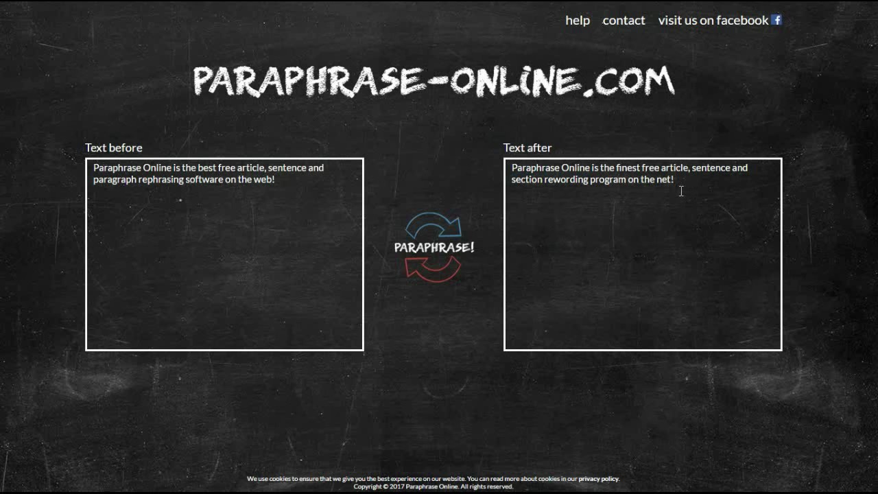 Paraphrase Online - The Best Free Text Rewriting and Paraphrasing Tool!