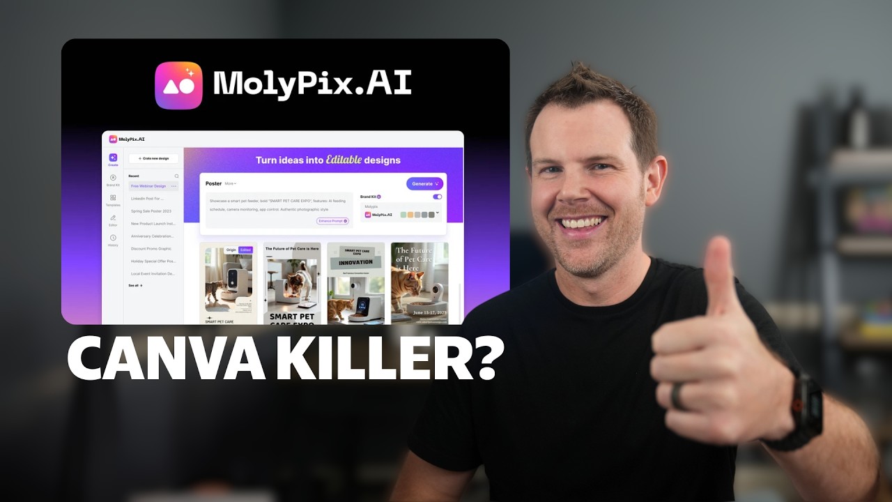 FINALLY - AI Tool Creates Editable Designs | MolyPix.ai Review