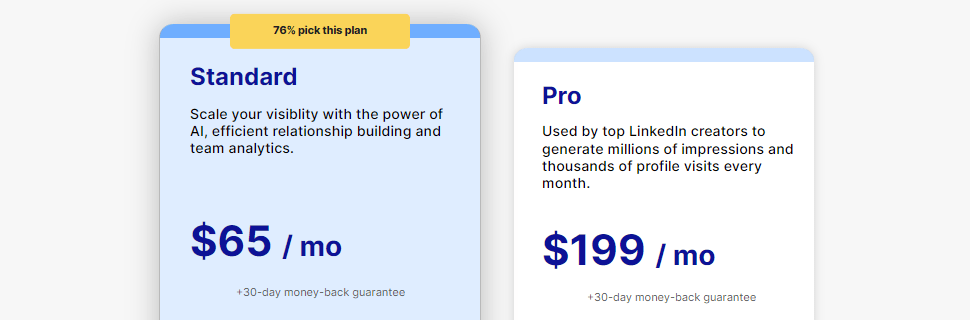 Taplio AI social media assistant for AI Digital marketing: Pricing plans