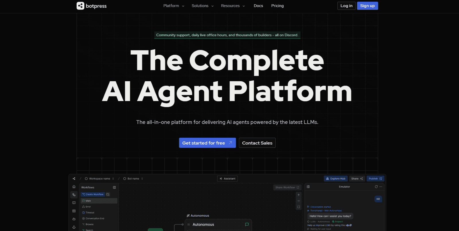 Bot press: The leading AI agent for all businesses