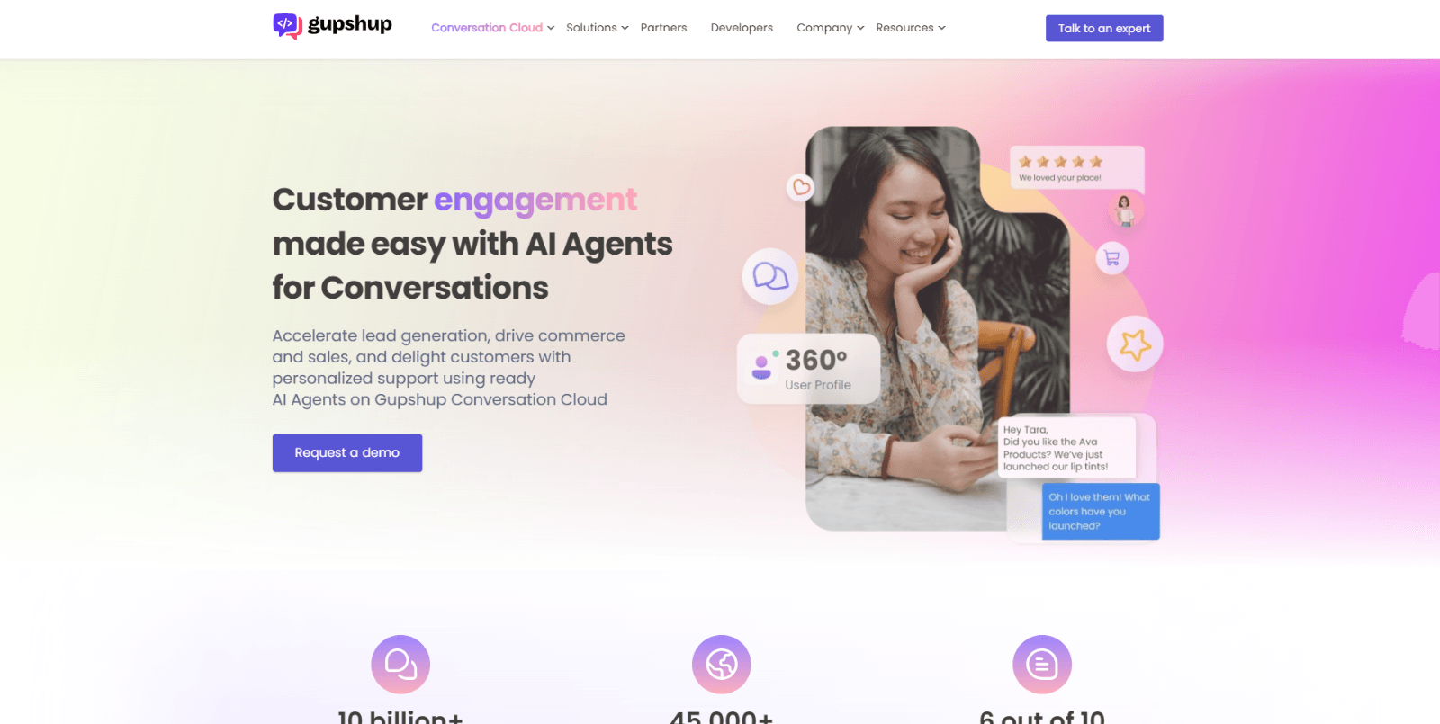 Gupshup review: The AI chatbot for conversation builder for business automation