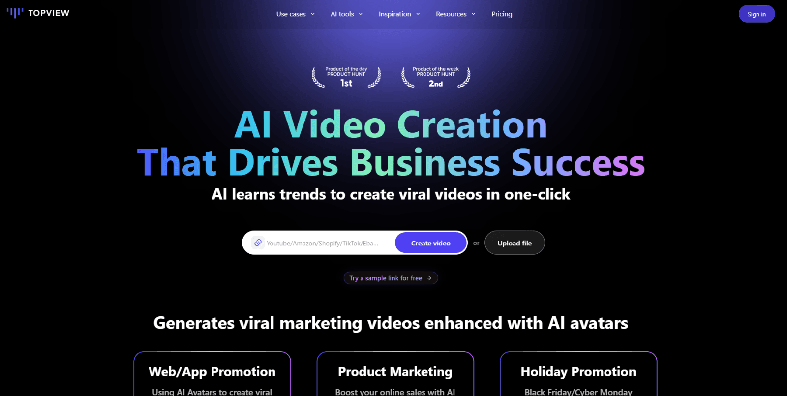 Topview: AI Video Editor and Generator for Viral Marketing Clips