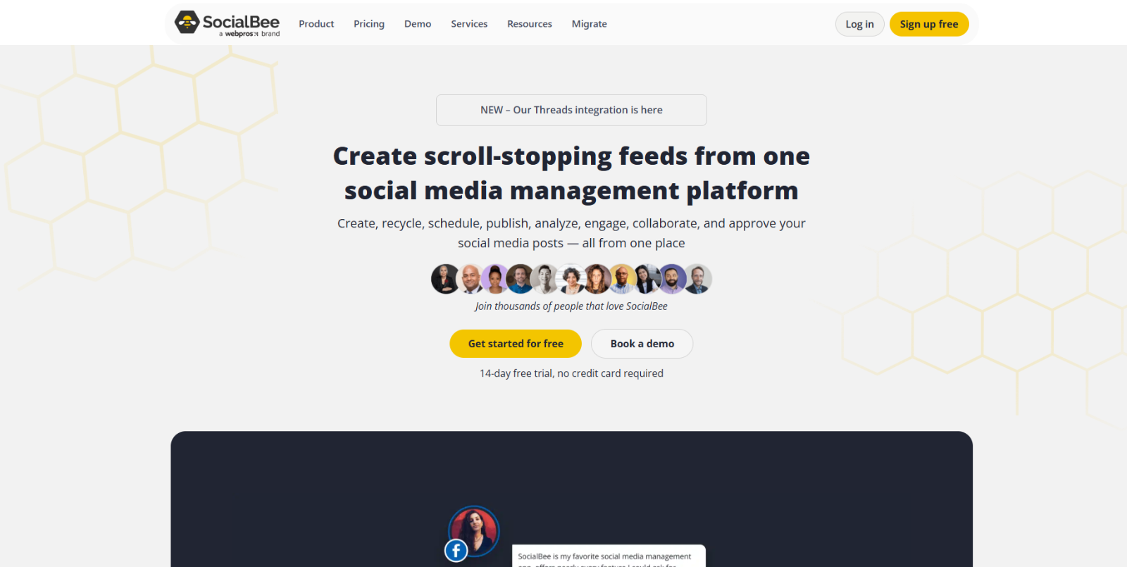 SocialBee Screenshot – AI Social Media Automation & Growth Tool