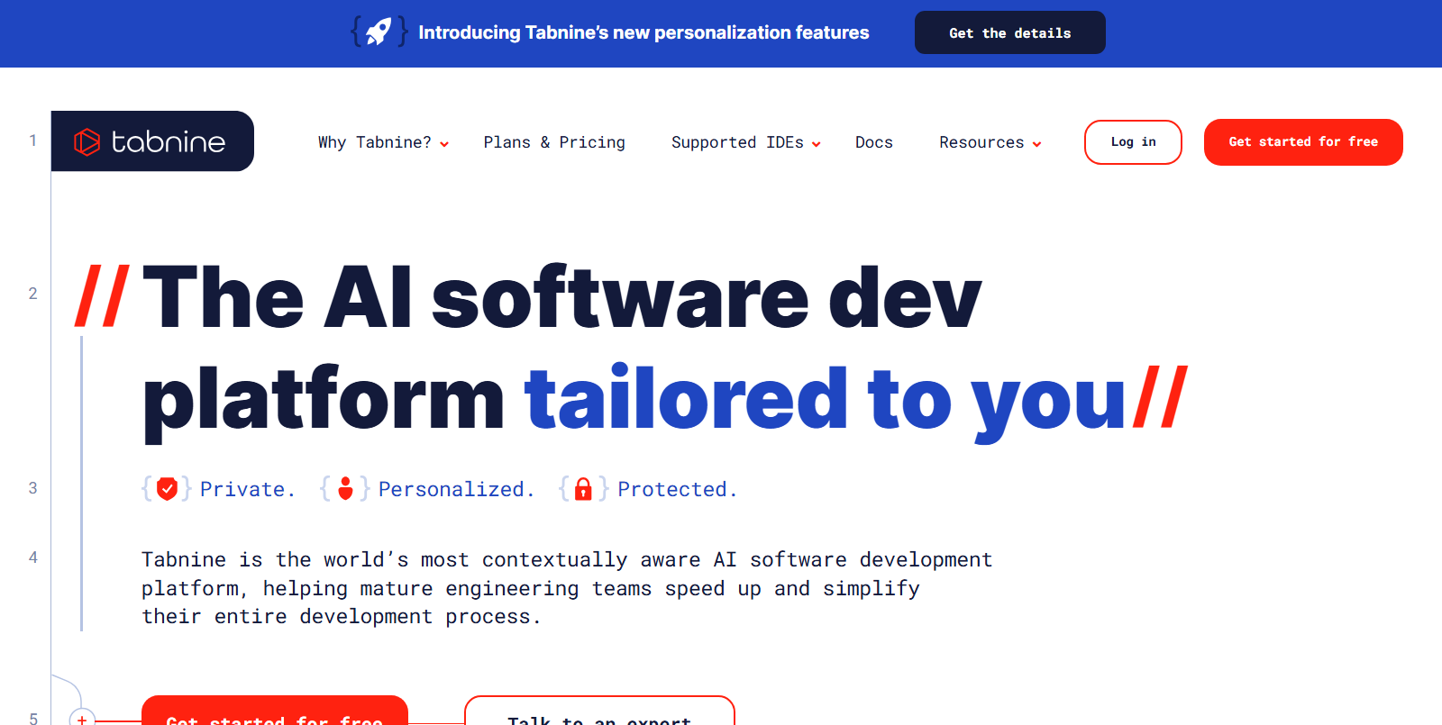 Tabnine Screenshot – AI Code Completion Tool for Faster and Smarter Programming