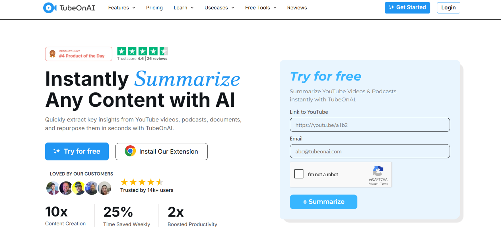 TubeOnAI Review Features, Pricing, and Alternatives