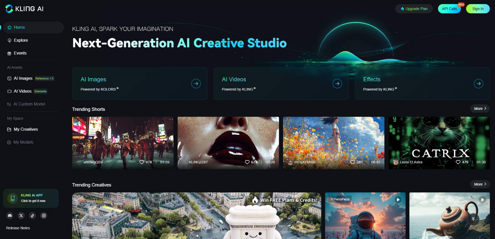 KLING AI Screenshot