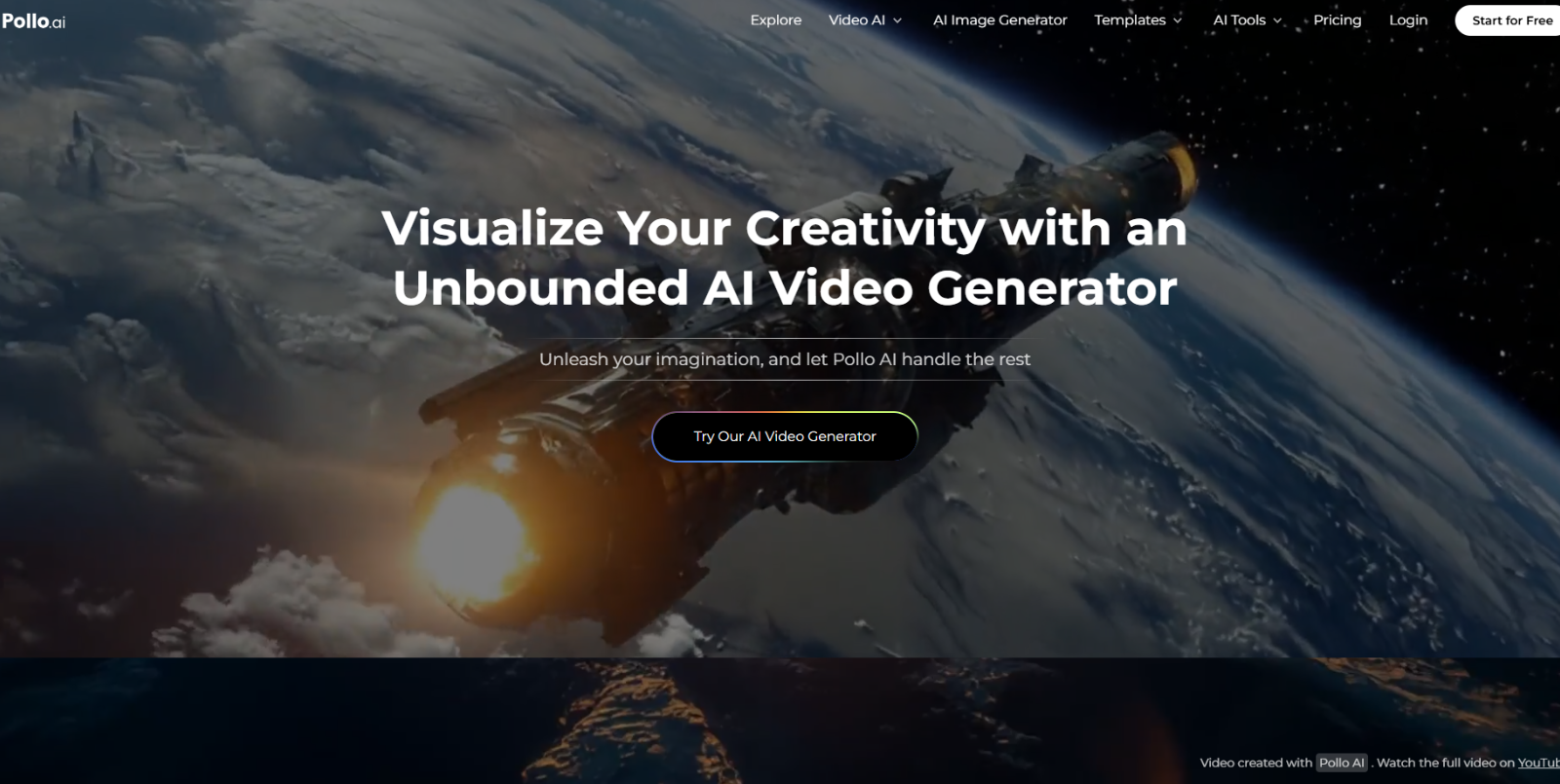 Pollo AI dashboard with multiple AI video styles including anime and claymation