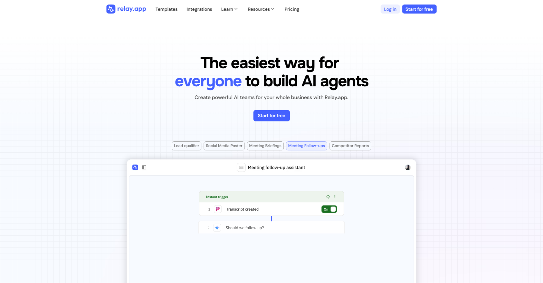Relay.app: The easiest way for everyone to build AI agents