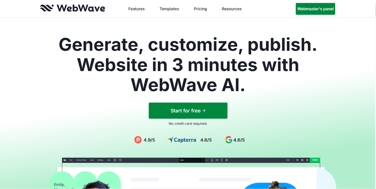 13 Best AI Website Builders to Create a Website Fast (2026) 11 WebWave AI-powered website builder